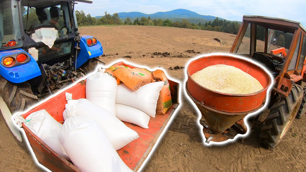 Farmers POV - Fertilizing & Seeding Reclaimed Land | New Holland T4.75, Štore 404