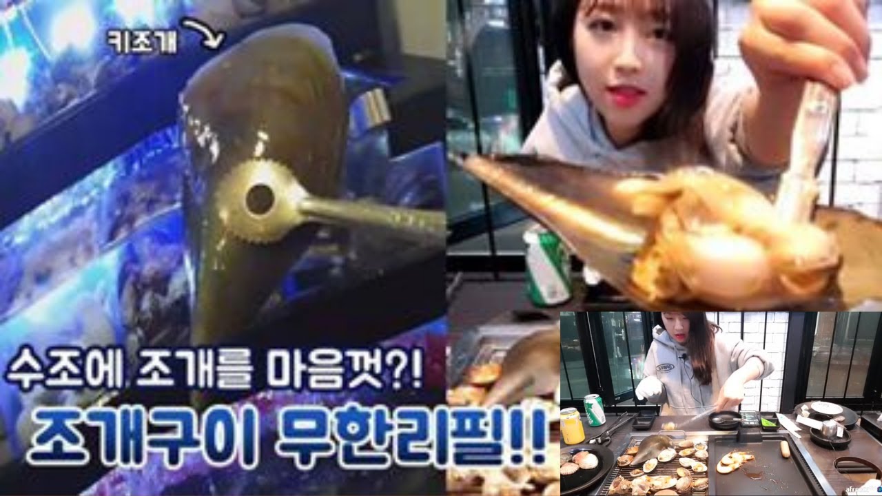 ENG) ALL YOU CAN EAT CLAM BUFFET│Tzuyang쯔양 조개 뷔페를 먹을 수있는 모든 것│Outdoor Mukbang Eating Show