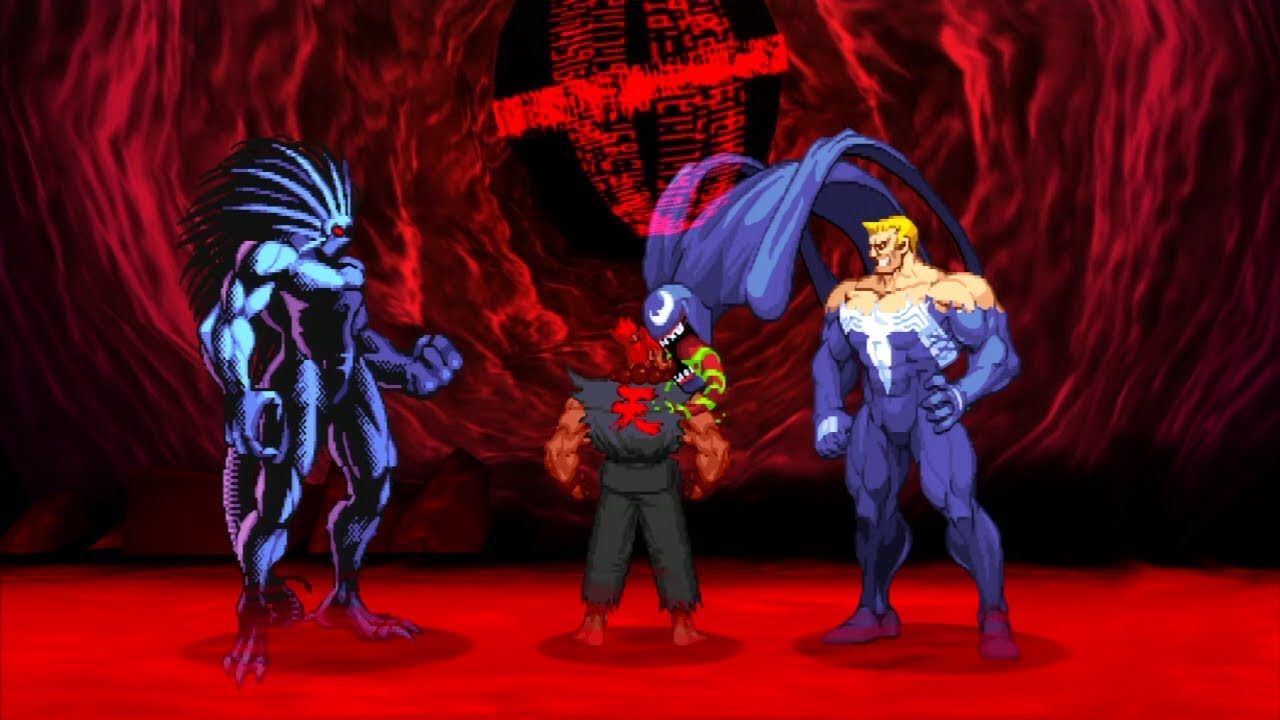 Marvel VS Capcom 2 - Akuma/Venom/Blackheart - Expert Difficulty Playthrough