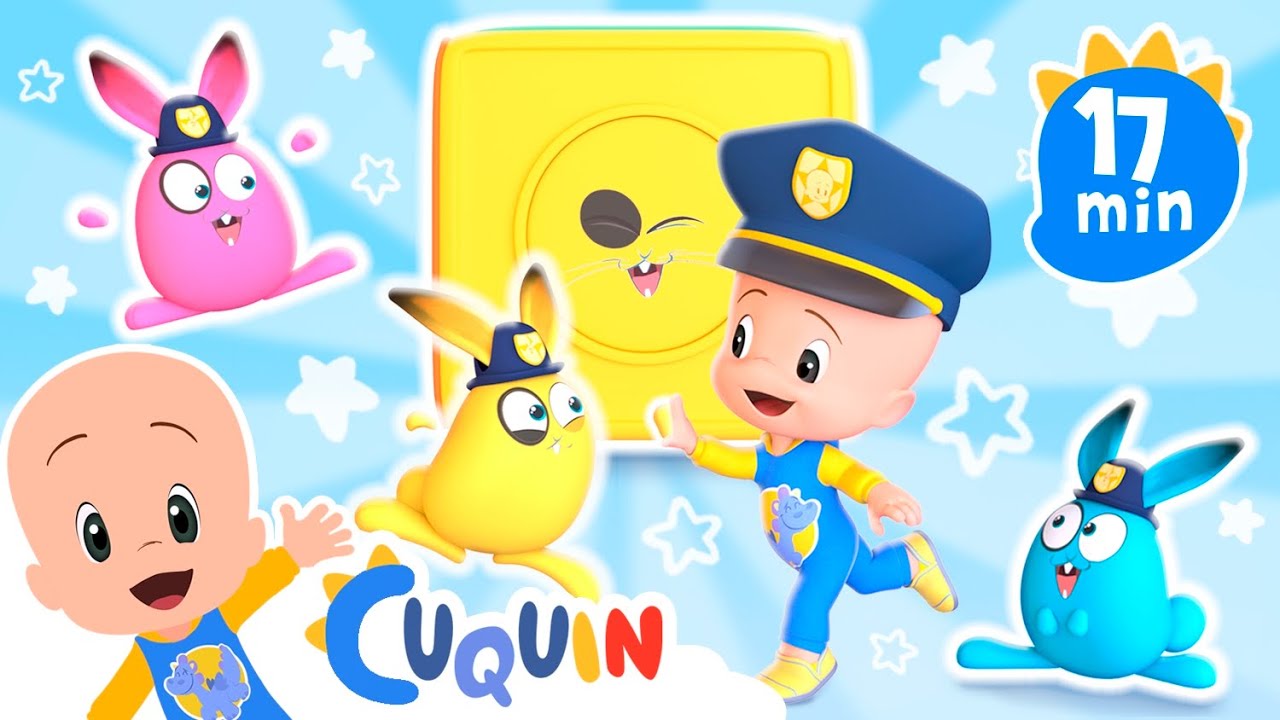 Loca academia de conejos policía | Globitos Bebé y más vídeos de Cuquín