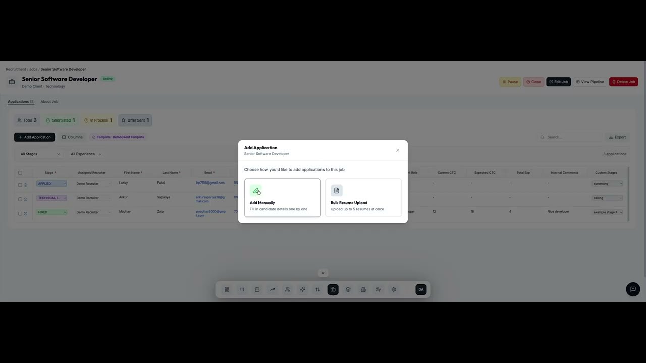 Duplicate candidate handling