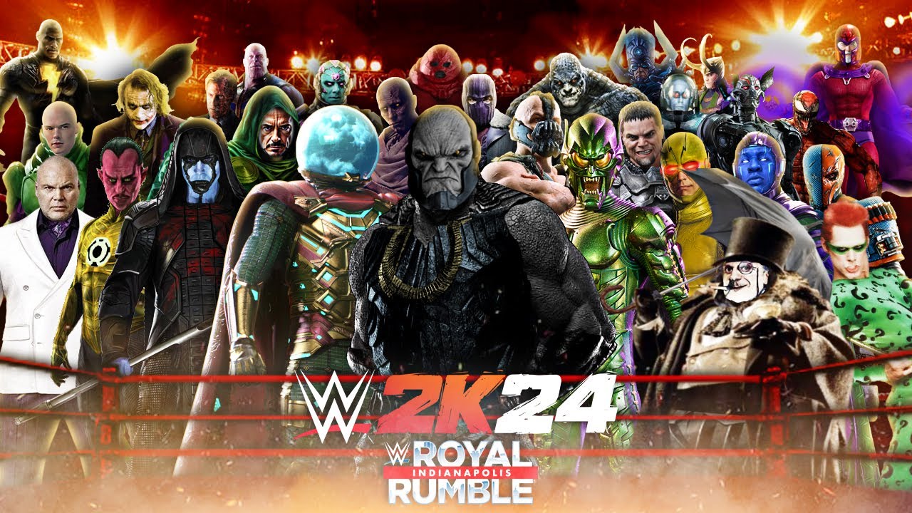 Marvel vs. DC: Villains Royal Rumble Match - WWE 2K24