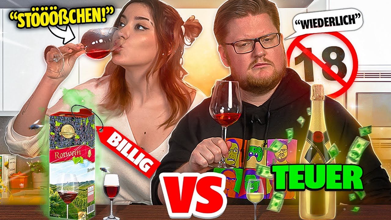 TEUER vs BILLIG - schmeckt man den UNTERSCHIED? (Eigentlich betrinke ich mich nur mit Peter)