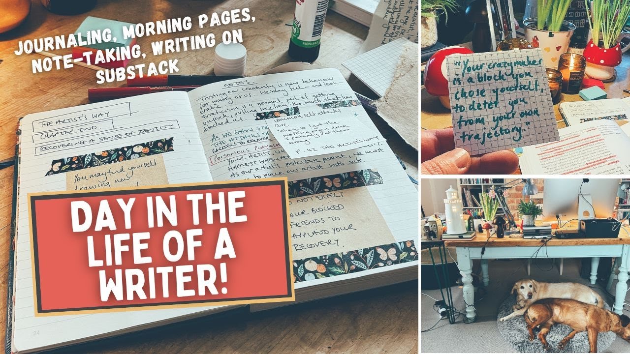DAY IN THE LIFE OF A WRITER | Morning Pages, Journaling, Taking Notes & Writing a Substack Article