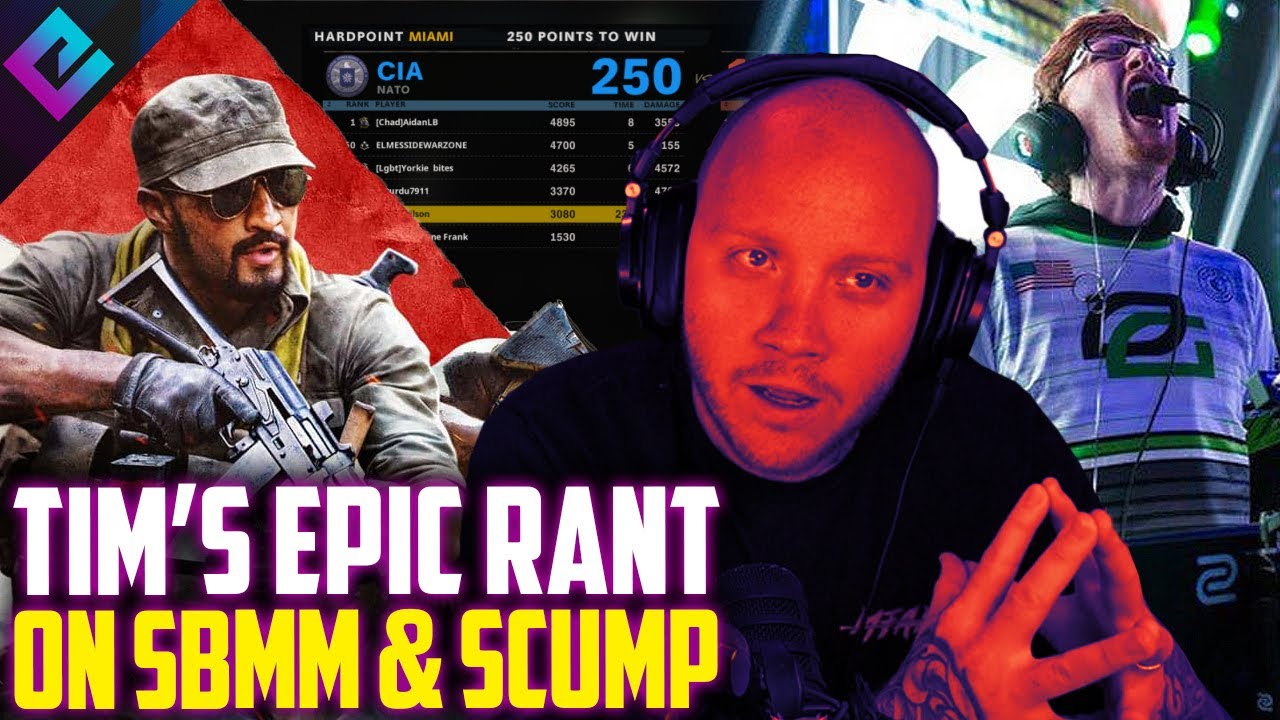 Timthetatman EPIC Rant on SBMM with Scump