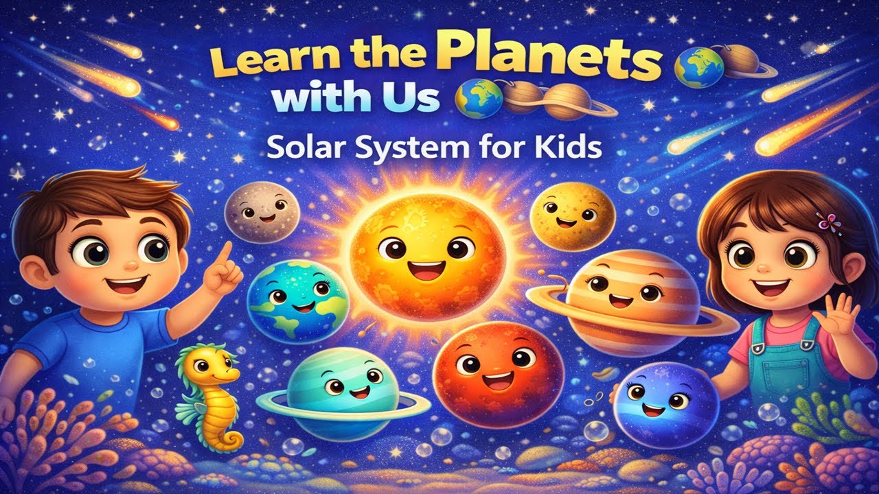Learn the Planets with Us 🌍🪐 | Solar System for Kids