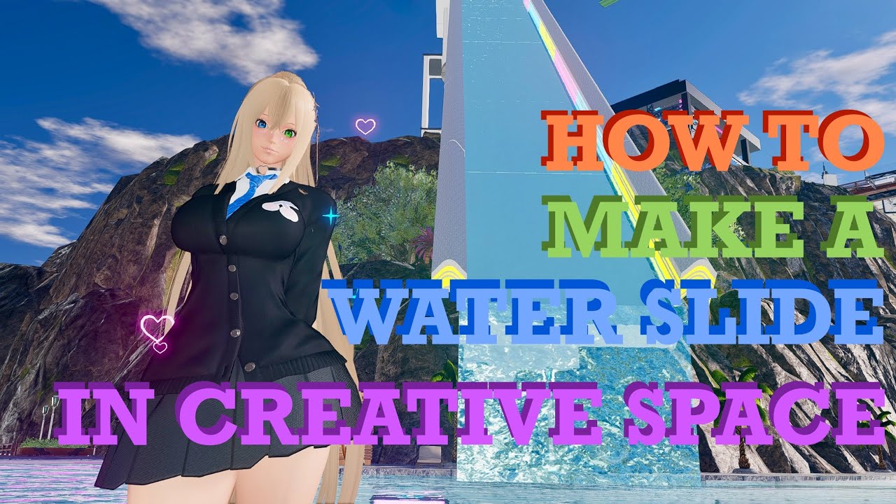 [PSO2:NGS] Tutorial - How to make a Water Slide in Creative Space!