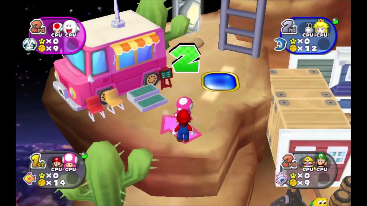Automatic Mario Party 7 Neon Heights 4-Team Battle 50 Turns