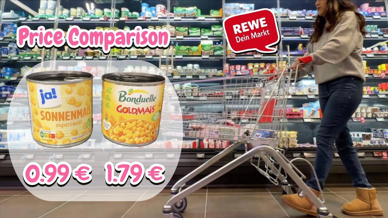 REWE Grocery Shopping Berlin 🇩🇪| Compare JA! Prices with Brand Prices