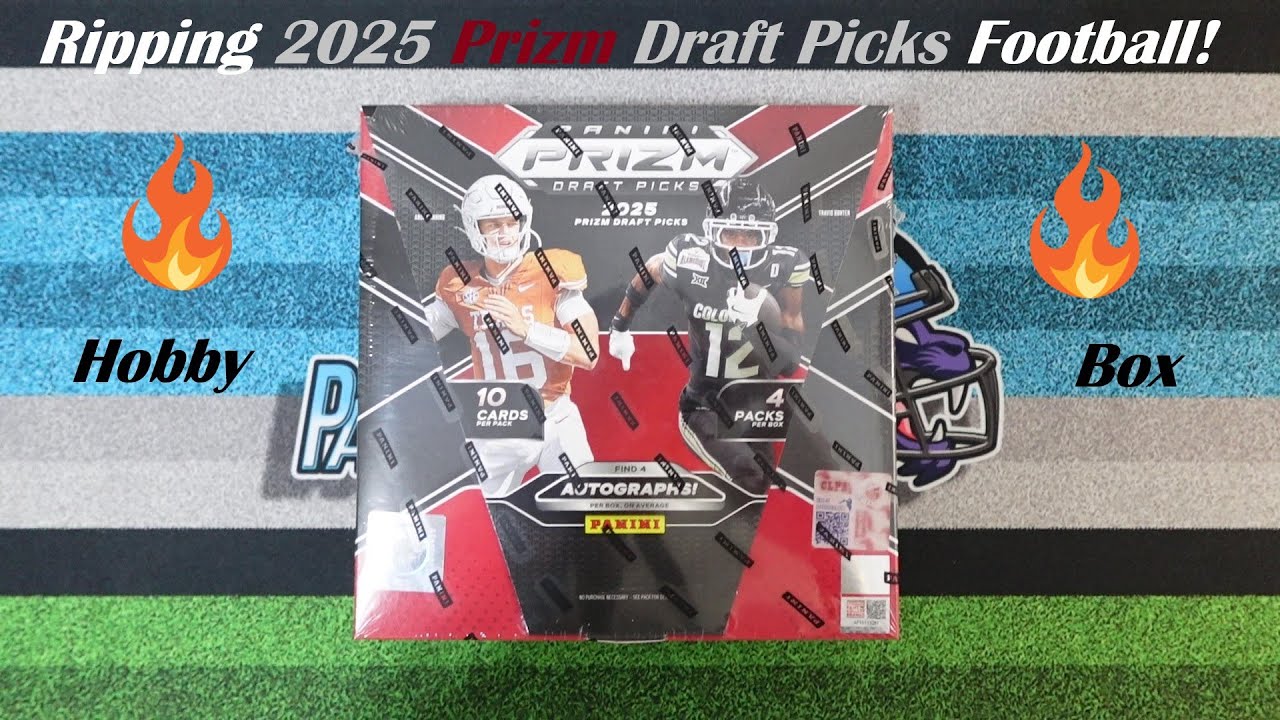 Набор коллекционных футбольных карточек Prizm Draft Picks 2025! Отличная нашивка с автографом кво...