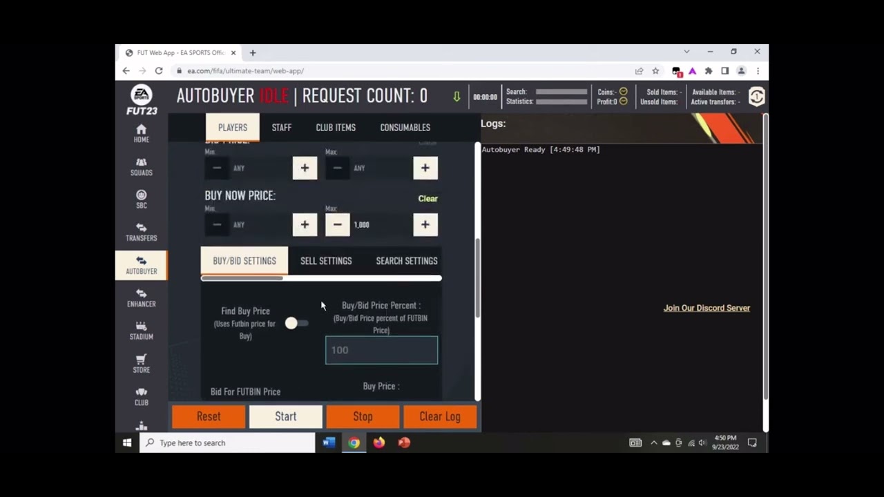how to get FREE sniping bot FIFA 23