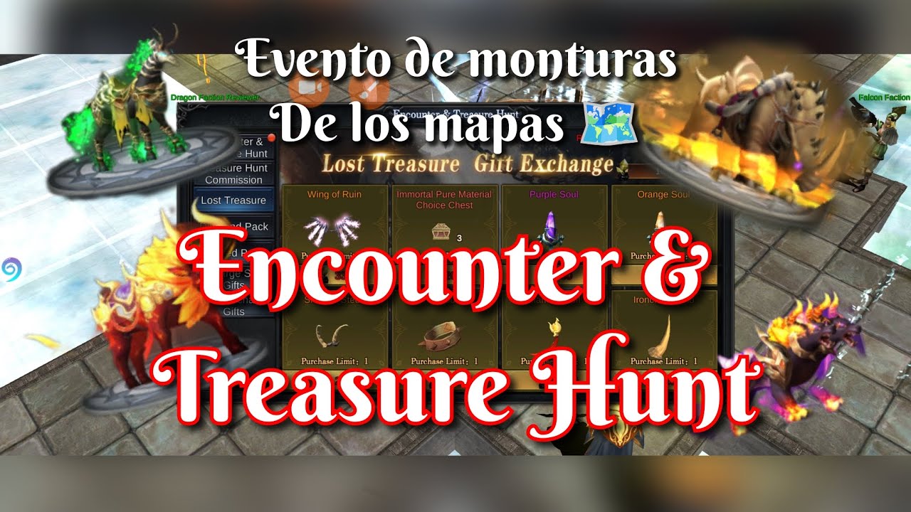 Encounter & Treasure Hunt - Evento de los Mapas - Evento de monturas - BkJoel - Mu Dragon Havoc 🐲