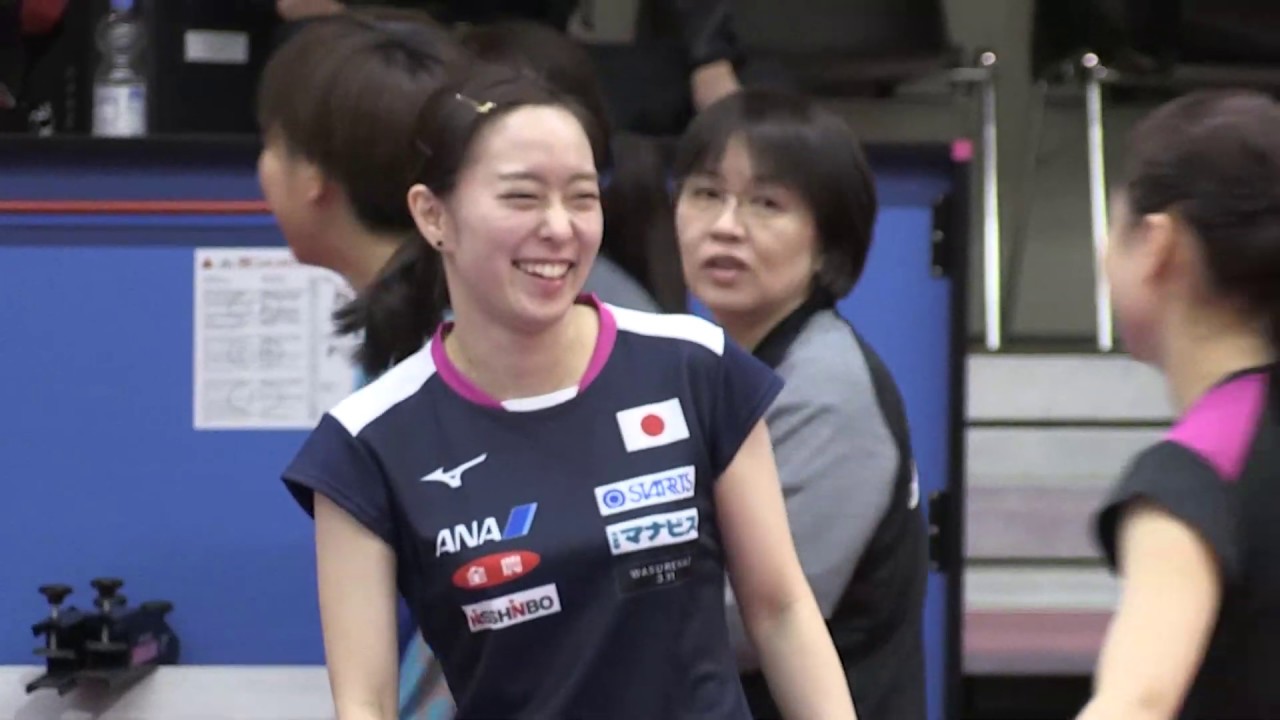 石川佳純 直前合宿2日目 ／世界卓球2019
