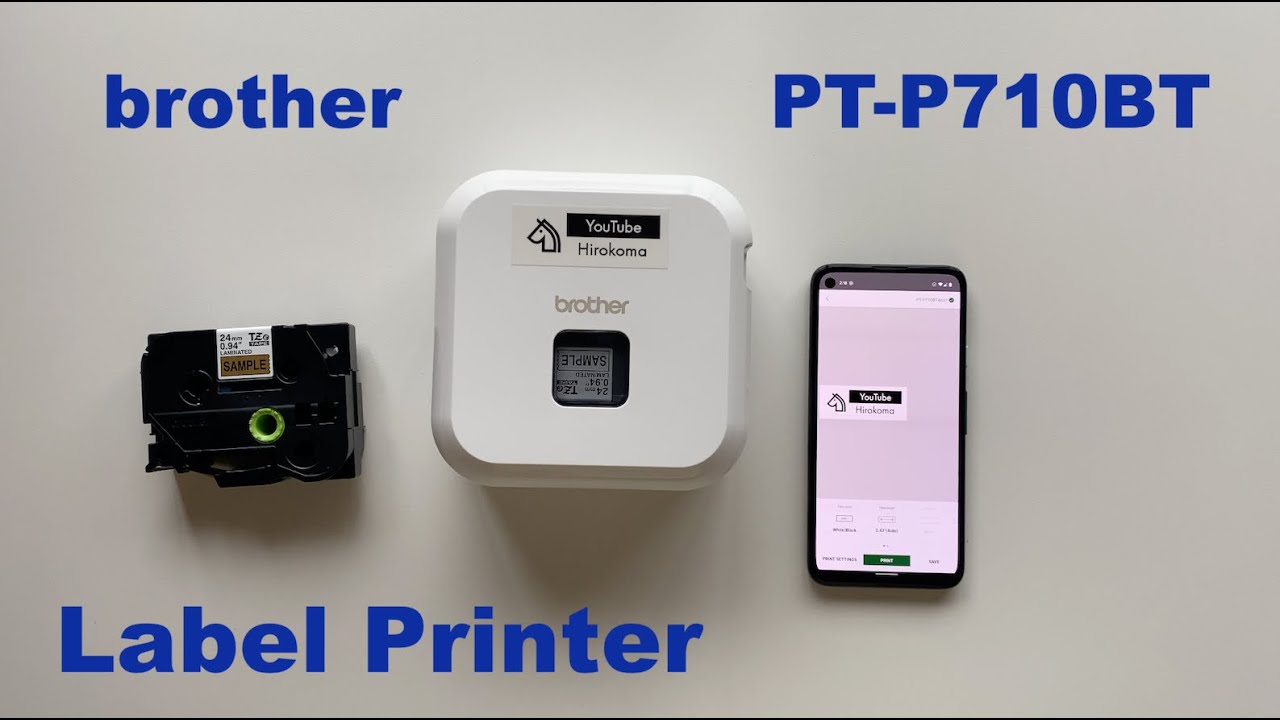 brother P-TOUCH CUBE LABEL PRINTER PT-P710BT Unboxing