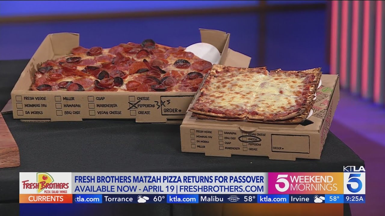 Fresh Brothers matzah pizza returns for Passover