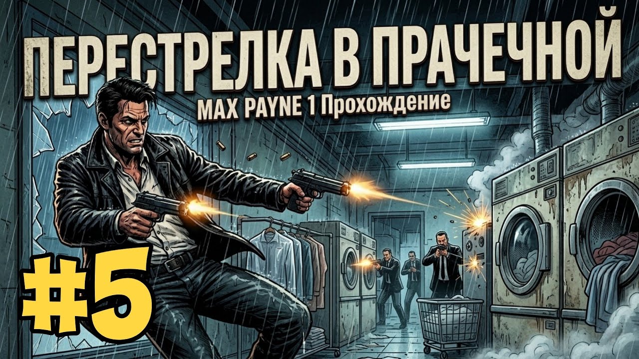 MAX PAYNE #5 ➤ ПЕРЕСТРЕЛКА В ПРАЧЕЧНОЙ (Прохождение на ANDROID, на русском)