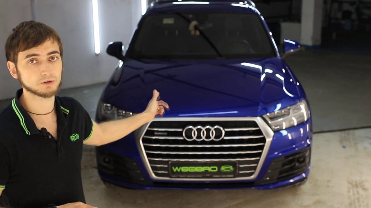 Как наклеить пленку Clearplex? Работаем с Audi Q7. часть первая.