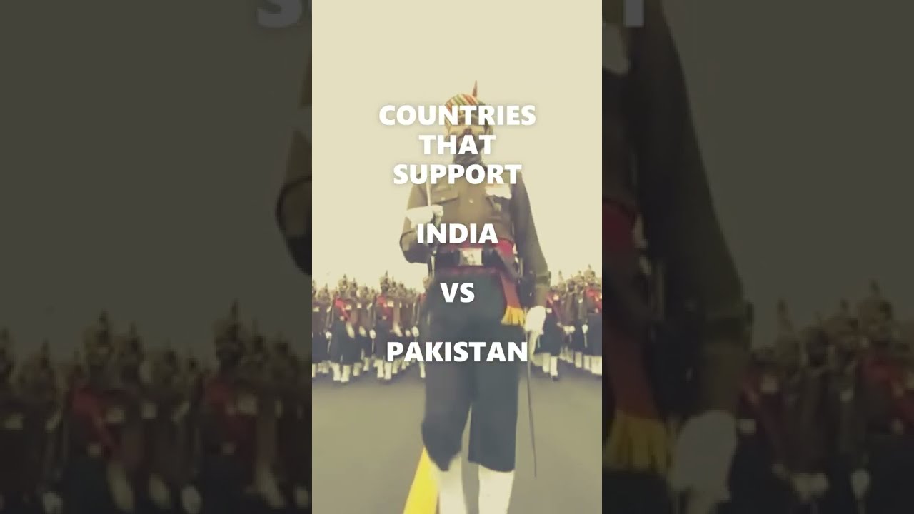Countries That Support India 🇮🇳 VS Pakistan 🇵🇰 #shorts (ONLY FOR EDUCATION)