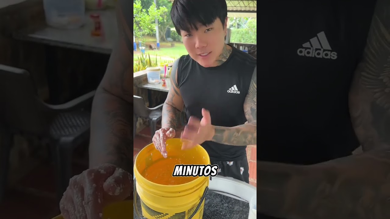 Zion preparando  queso casero 🧀