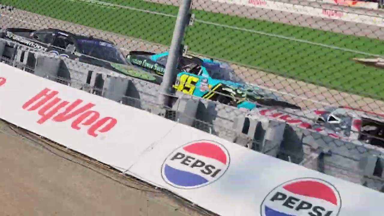 2025 Nascar Xfinity Series at Iowa Speedway restarts/flybys