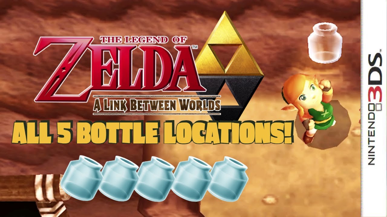 All 5 Bottle Locations in The Legend of Zelda: A Link Between Worlds and How to Get Them