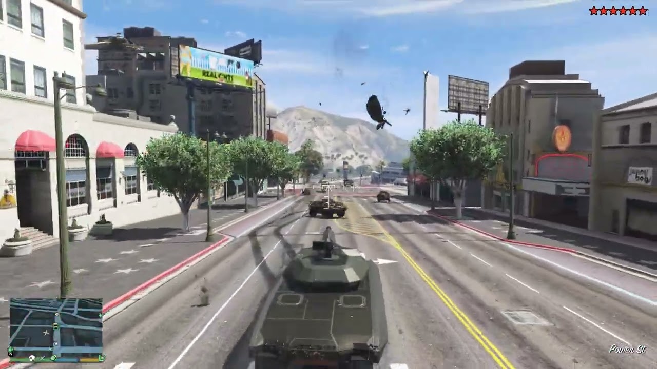 GTA 5 - Merryweather Tank Heist in Davis – Epic Battle vs. Cops & Army + Ten Star Escape