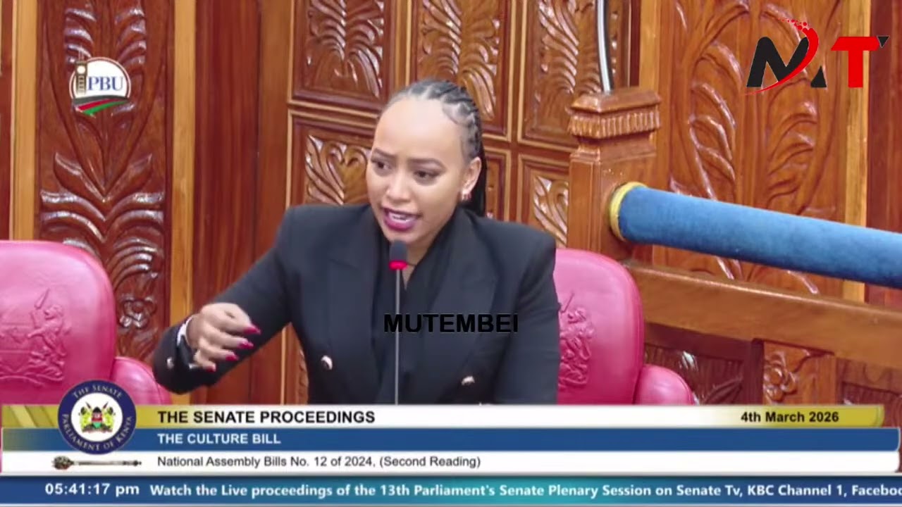 BEAUTIFUL SAMBURU NOMINATED SEN HEZENA SHOWERS LATE RAILA WITH PRAISE IN SENATE!