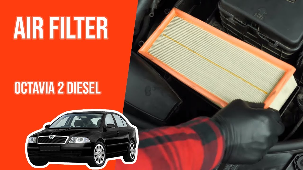 How to replace the air filter Octavia mk2 1.9 TDI 💨