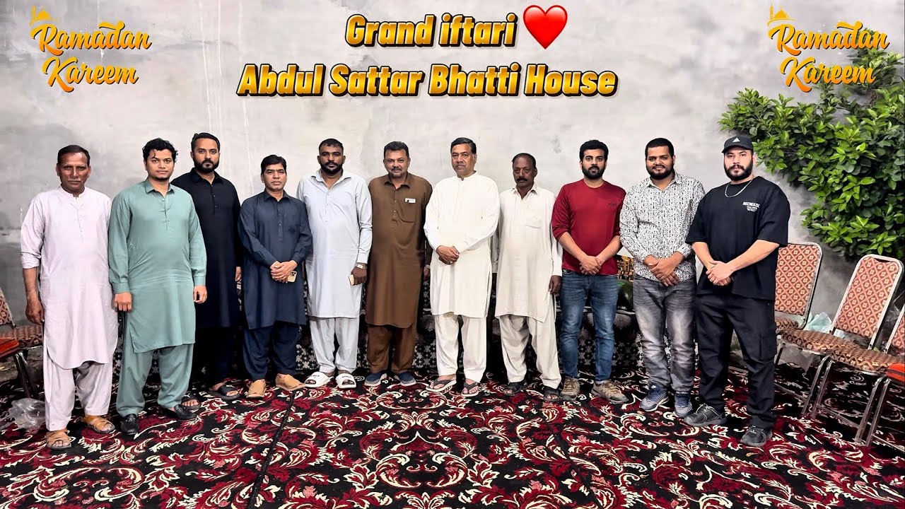 Grand Iftari on 27 Ramadan ul Mubarak at Abdul Sattar Bhatti house ❤️