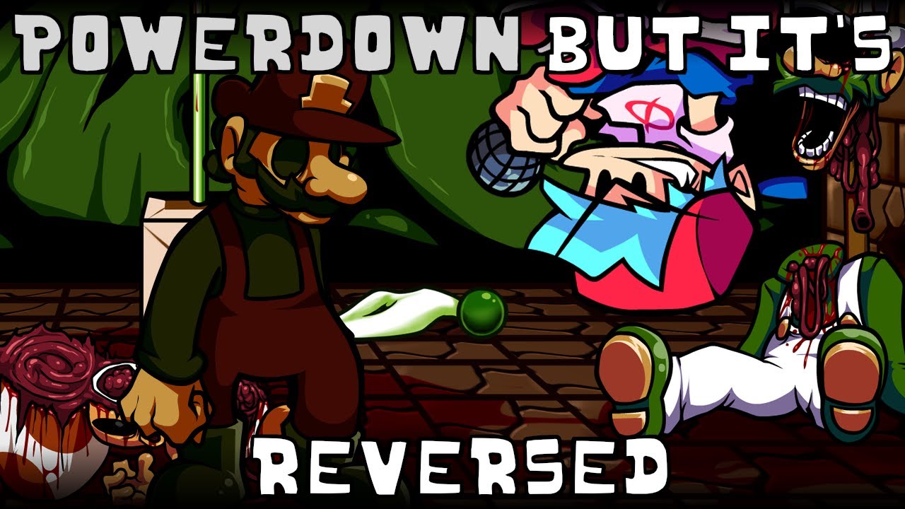 Powerdown but it's reversed | FNF: Mario's Madness v2 cover