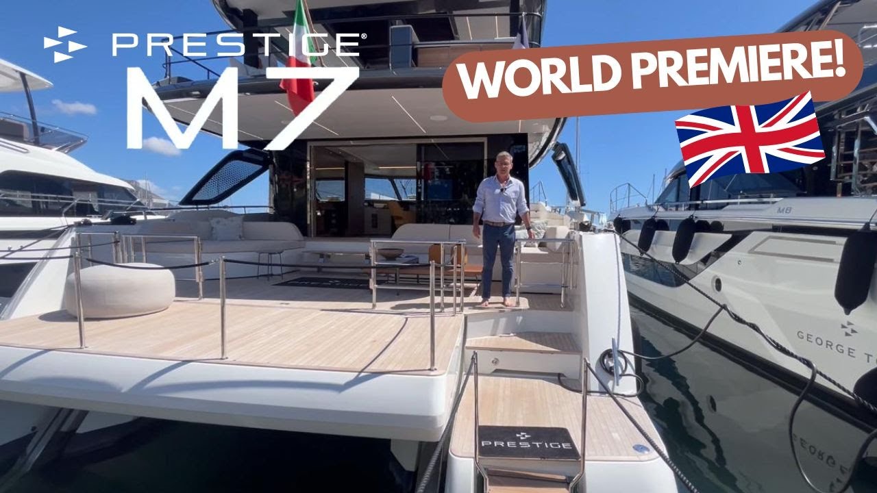 M7 Prestige Yachts - World premiere of a motor catamaran yacht