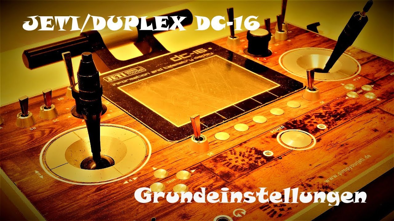 Wie erstelle ich die Grundeinstellungen bei der JETI DC16? || 