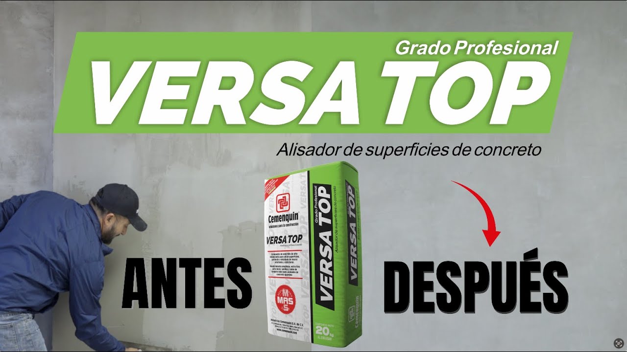 Textura de Concreto Aparente y pulido con recubrimiento Versatop