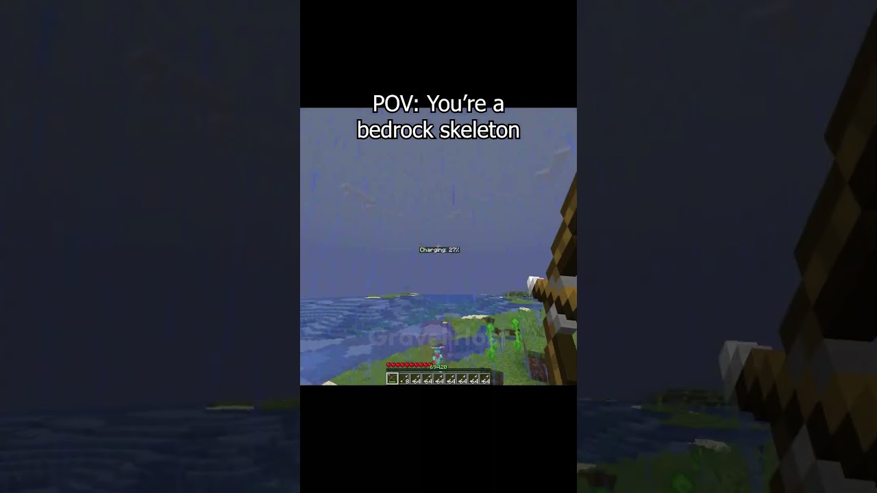 Bedrock skeletons be like 😭😭🙏🙏