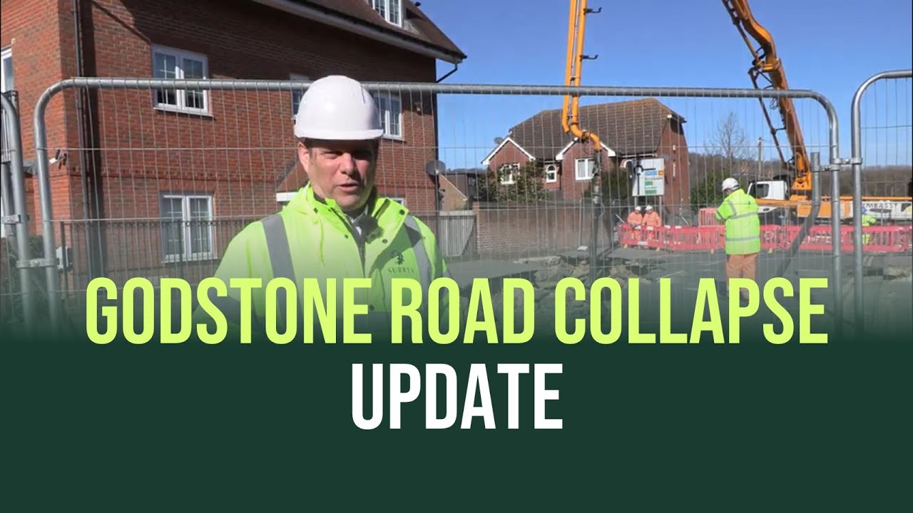 Godstone road collapse - update from Lloyd Allen