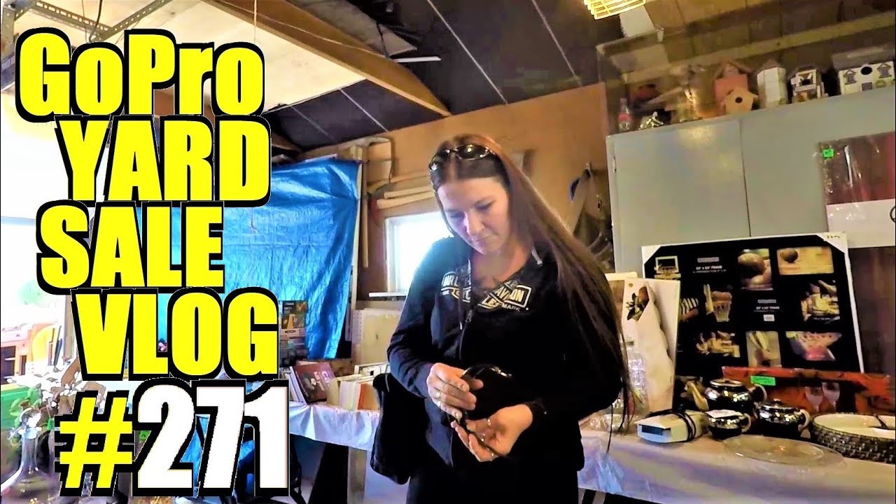 Ep271: COME THRIFT FOR YARD SALE TREASURES WITH US! - The GoPro Yard Sale Vlog!