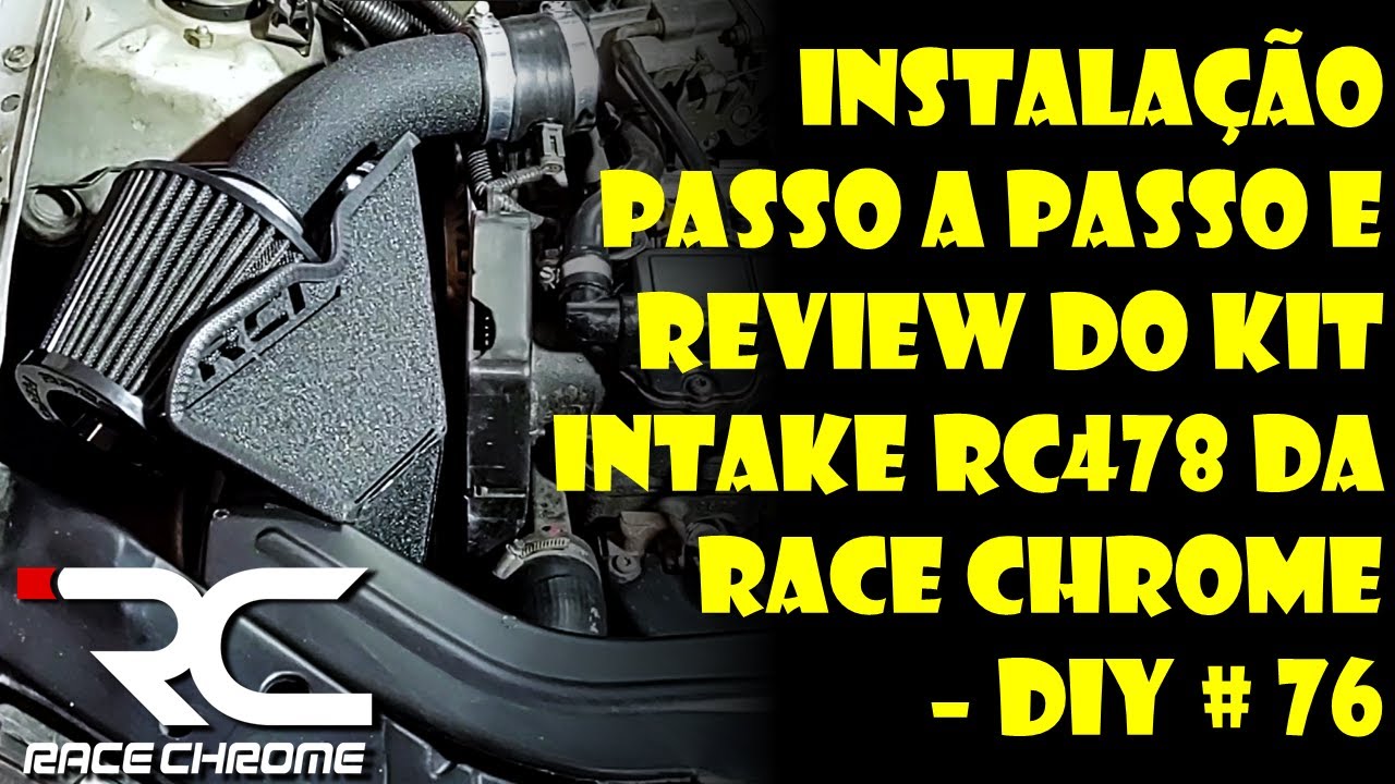 INSTALAÇÃO PASSO A PASSO E REVIEW DO KIT INTAKE RC478 DA RACE CHROME NO CORSA!