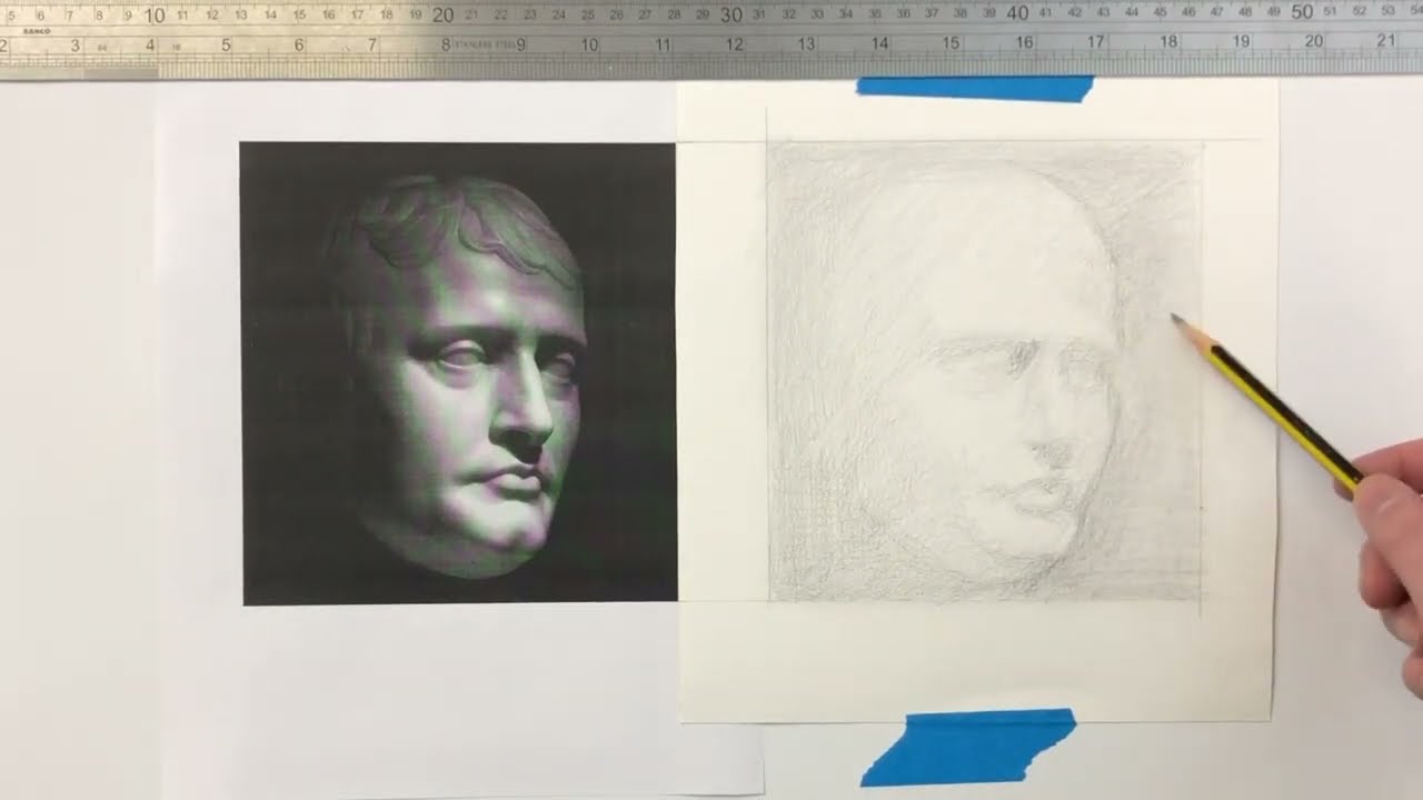 Piirustus alusta loppuun 'väritysmetodilla'. (Timelapse)