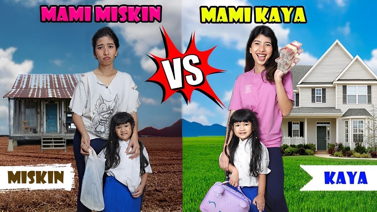 MAMI MISKIN VS MAMI KAYA 😰DOMINIQUE BINGUNG#viralvideo