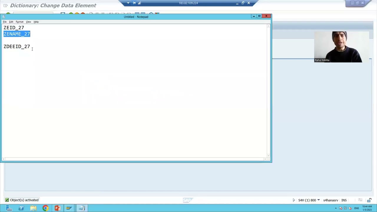 3 - Cross Applications - BAPI - Creation of Table