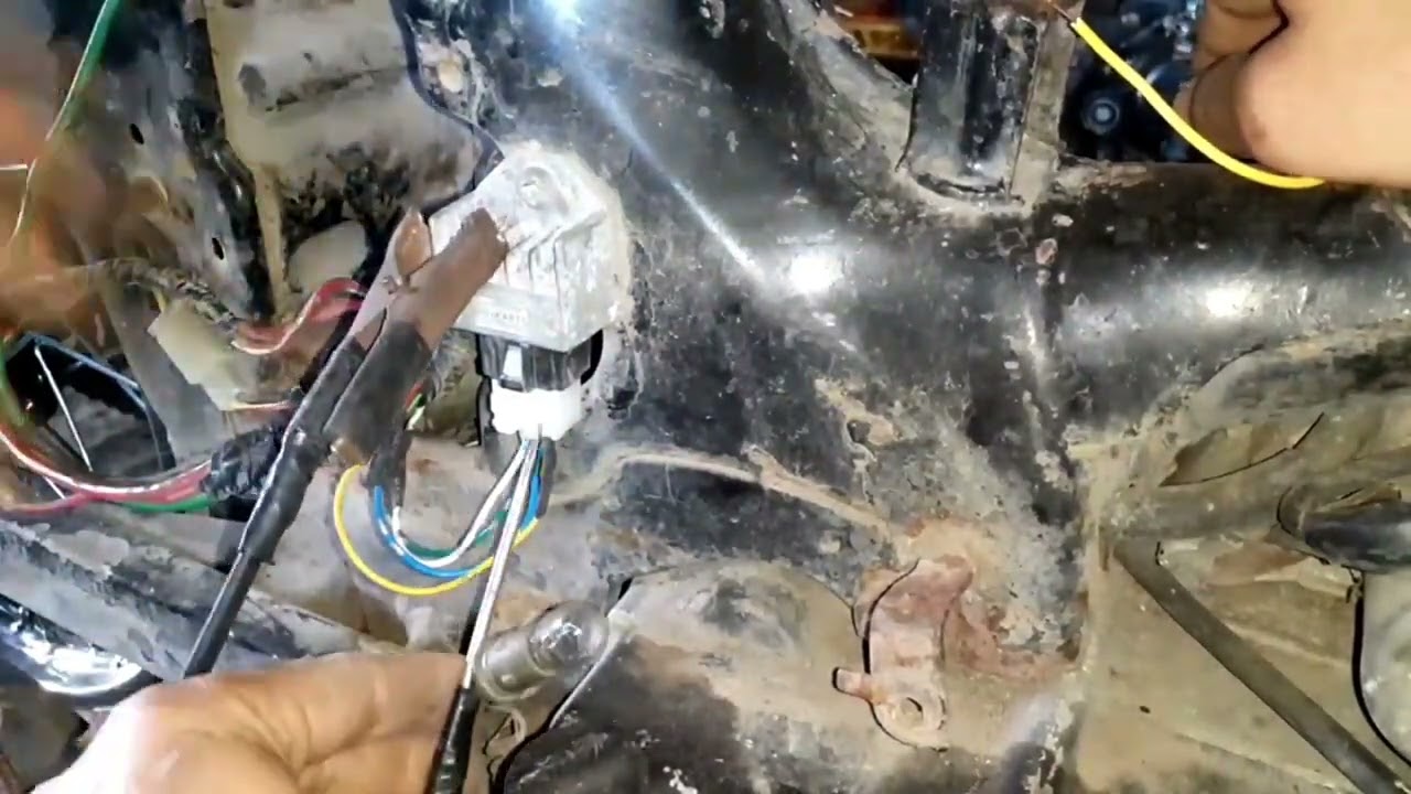 jalur kabel lampu depan belakang astrea grand