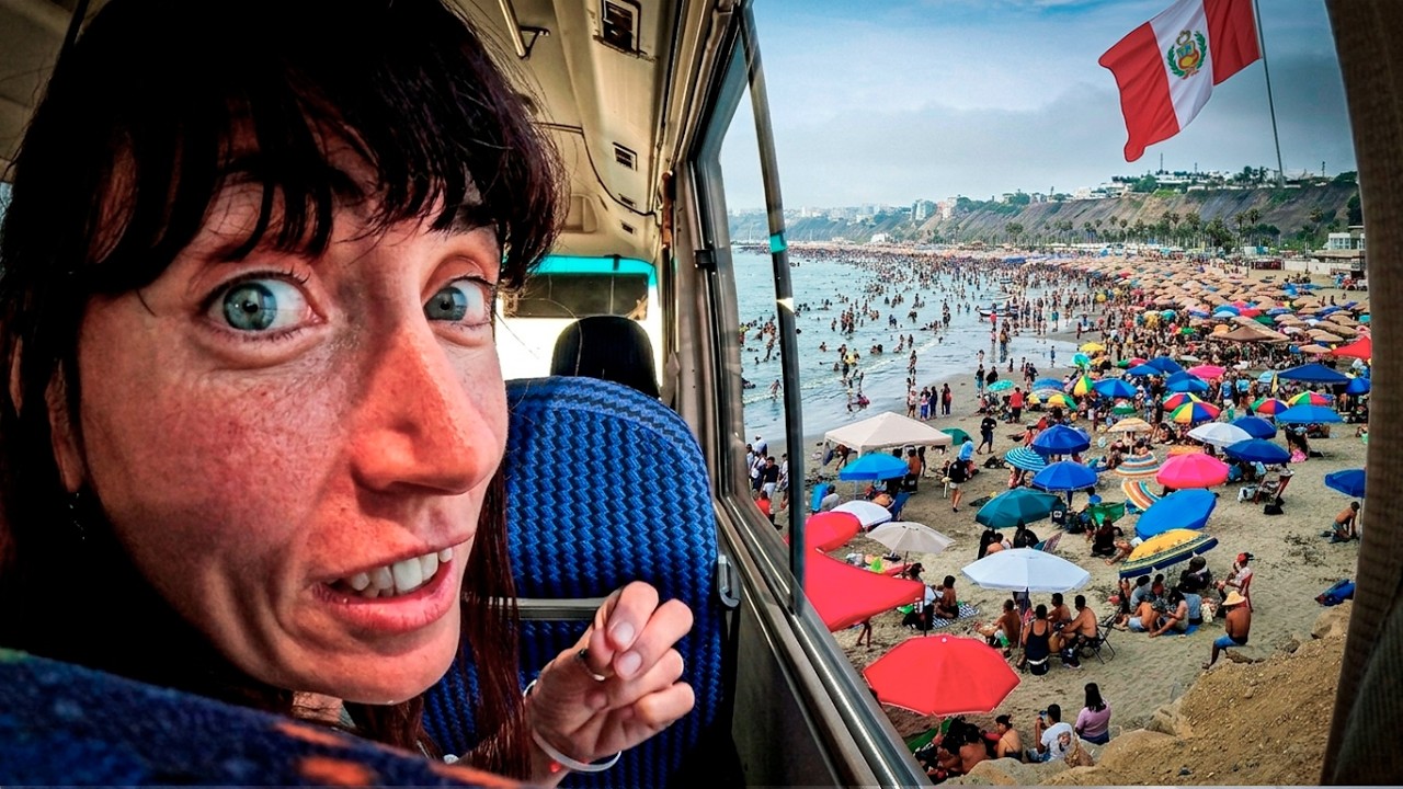 Entramos a la PLAYA MAS POPULAR de LIMA  🇵🇪  ¡No se puede estar!