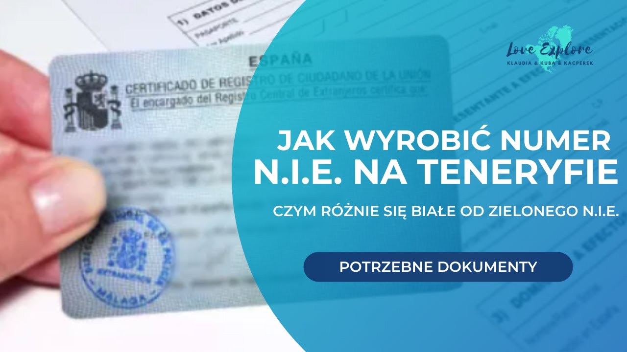 Jak wyrobić numer NIE na Teneryfie? Potrzebne dokumenty do rezydencji #Teneryfa #NumerNIE