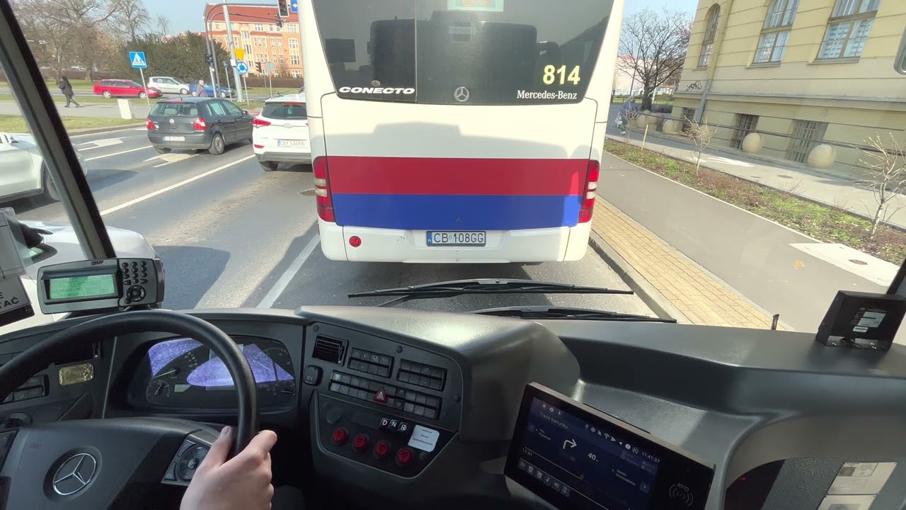Linia 61 Plac Kościeleckich Rekinowa MZK Bydgoszcz Mercedes Conecto