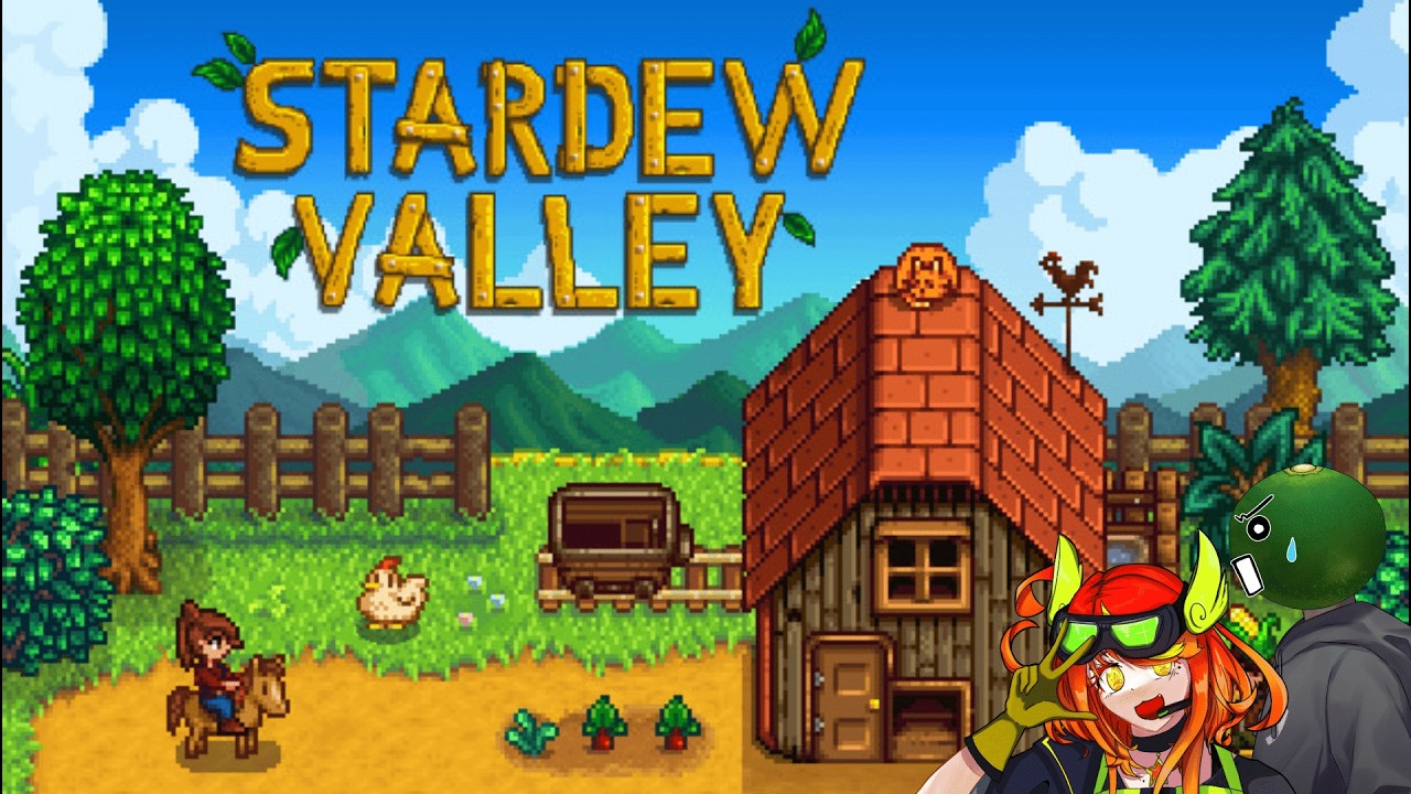 農業をするゲームと聞いてきました！【StardewValley】【すだち　明星朱鳥】