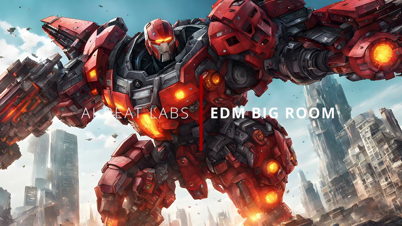 EDM BIG ROOM DANCE OF THE TITAN - 100% AI GENERATED MUSIC - MIX FOR STUDY, RELAXING & WORK - 1 HOUR