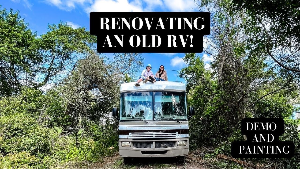 2005 Fleetwood Bounder RV Renovation // Part 1 Demo and Paint!