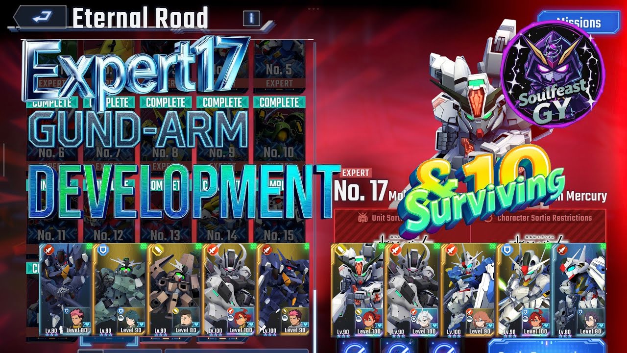 SD Gundam G Generation Eternal: Eternal Road Expert 17 GUND-ARM Development &10 Surviving 