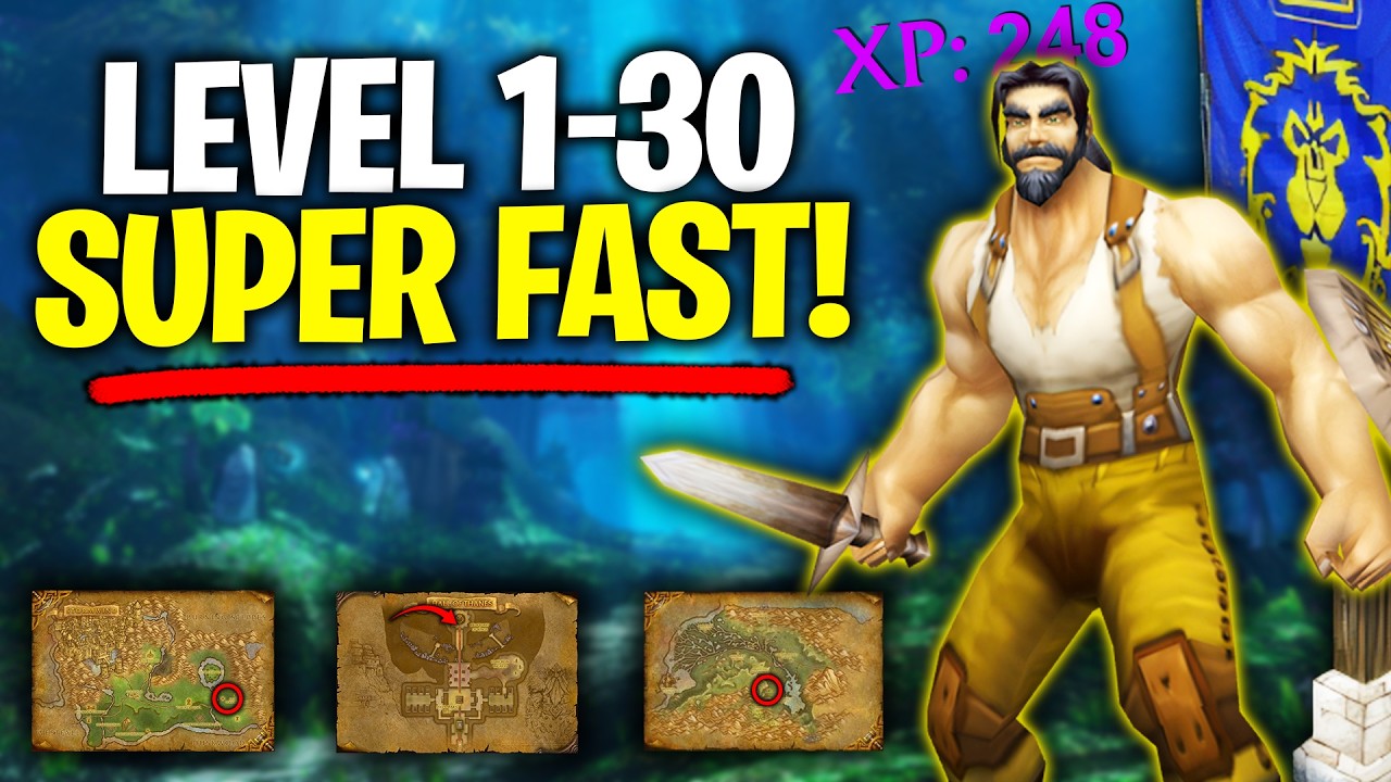 How To Level SUPER FAST From 1 to 30 on Alliance in WoW Forever