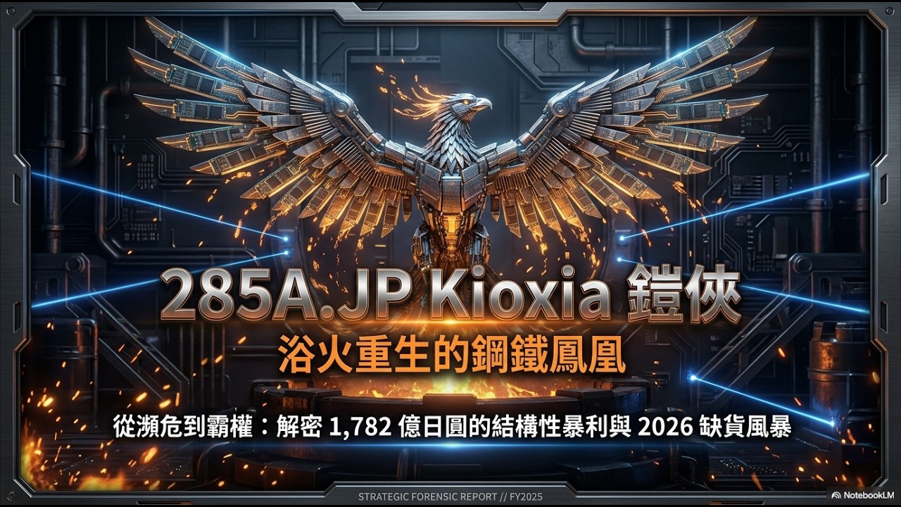 【285A Kioxia(鎧俠）】 從加護病房直接住進帝寶！日本記憶體大廠鎧俠如何靠「寄生 Sandisk」與「AI 資料湖」上演教科書級別的逆襲？🚗💨